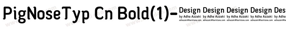 PigNoseTyp Cn Bold(1)字体转换